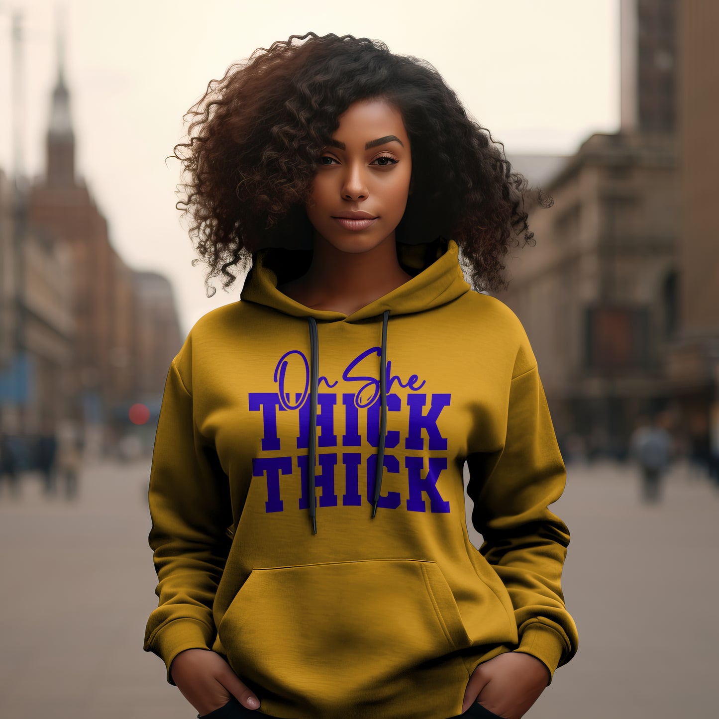 Oh She Thick Thick Hoodie